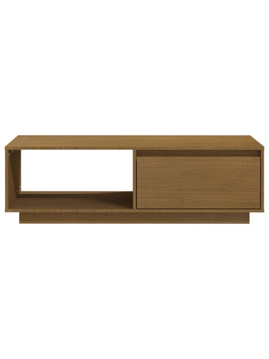 Konferenční stolek medově hnědý 110x50x33,5 cm masivní borovice