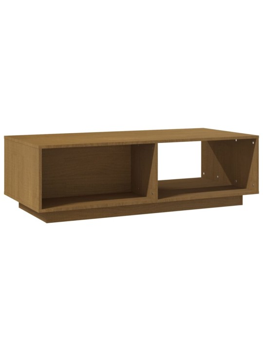 Konferenční stolek medově hnědý 110x50x33,5 cm masivní borovice