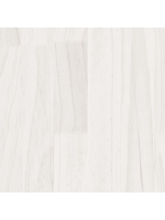 TV stolek bílý 110 x 30 x 33,5 cm masivní borové dřevo