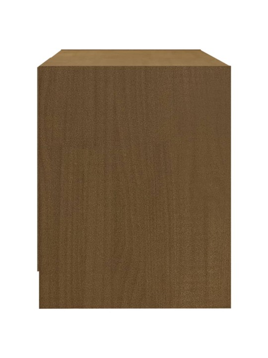 TV stolek medově hnědý 80 x 31 x 39 cm masivní borové dřevo