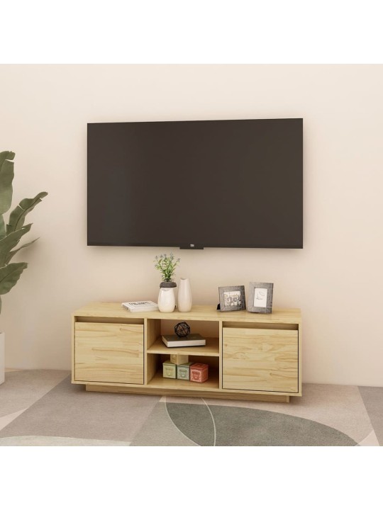 TV stolek 110 x 30 x 40 cm masivní borové dřevo