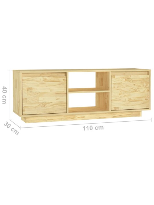 TV stolek 110 x 30 x 40 cm masivní borové dřevo