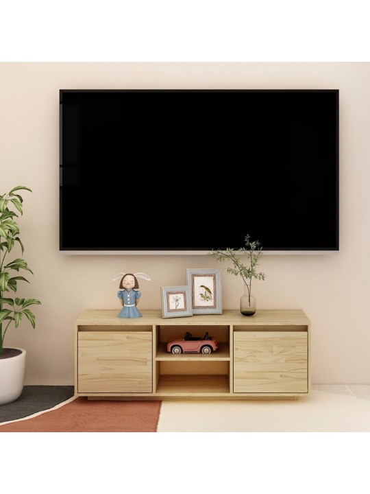 TV stolek 110 x 30 x 40 cm masivní borové dřevo