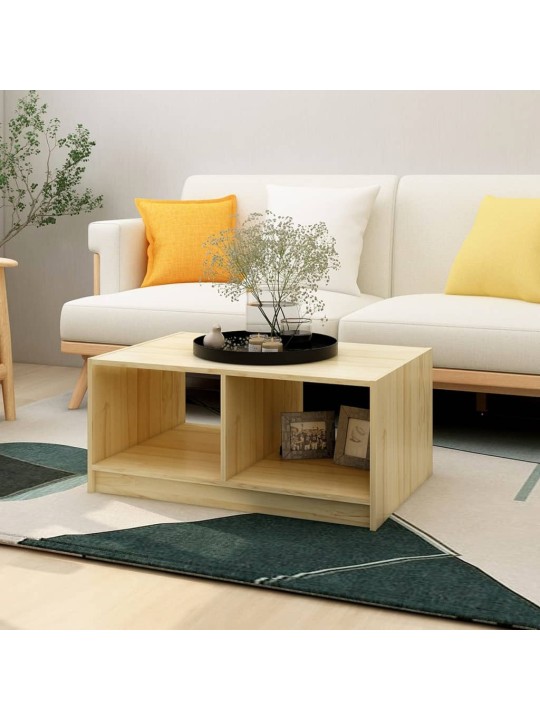 Konferenční stolek 75 x 50 x 33,5 cm masivní borové dřevo