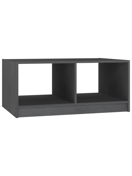 Konferenční stolek šedý 75 x 50 x 33,5 cm masivní borové dřevo