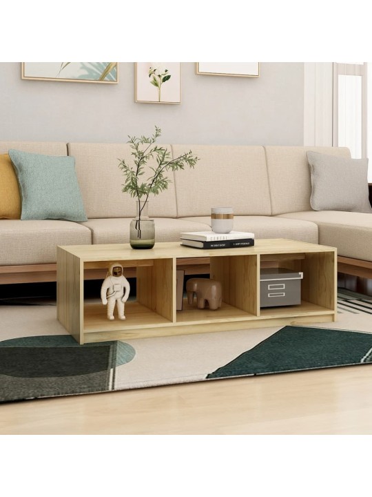 Konferenční stolek 110 x 50 x 34 cm masivní jedlové dřevo
