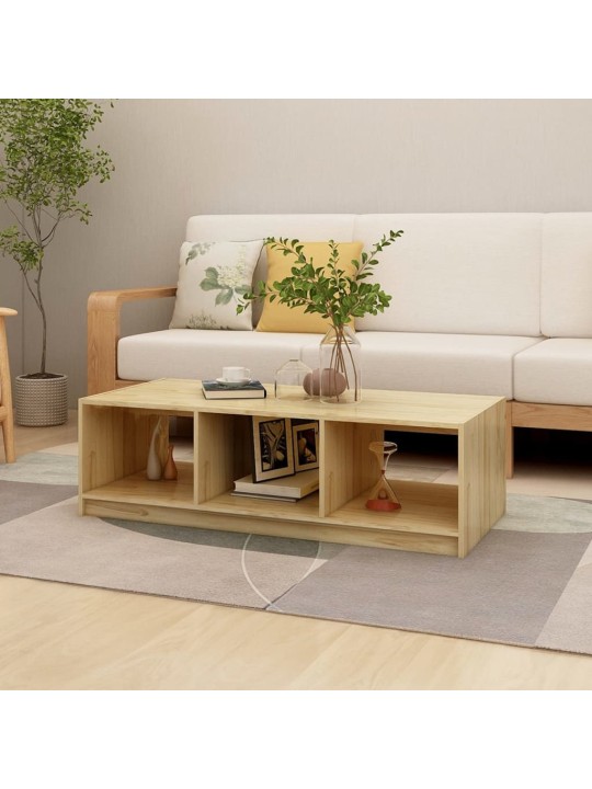 Konferenční stolek 110 x 50 x 34 cm masivní jedlové dřevo