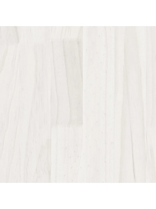 Konferenční stolek bílý 110 x 50 x 34 cm masivní borové dřevo