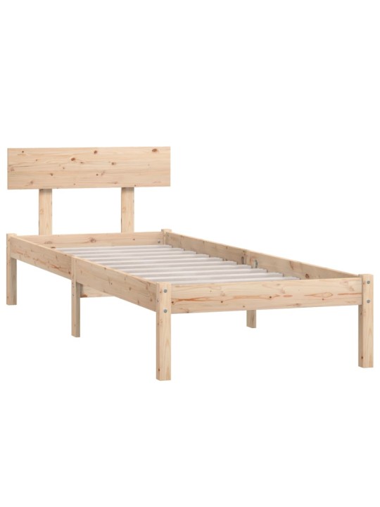 Rám postele masivní borové dřevo 100 x 200 cm
