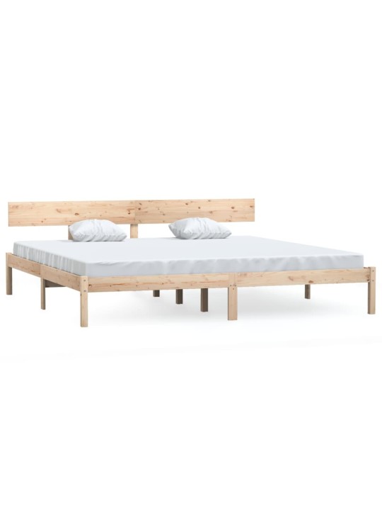Rám postele bez matrace masivní dřevo 200 x 200 cm