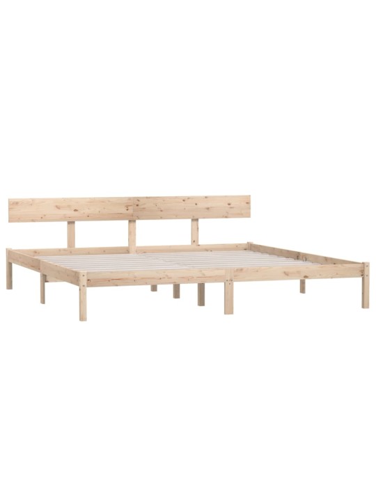 Rám postele bez matrace masivní dřevo 200 x 200 cm