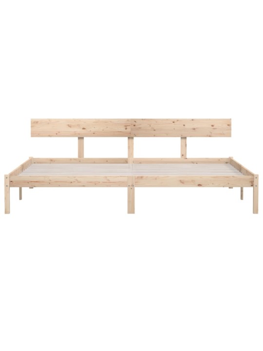 Rám postele bez matrace masivní dřevo 200 x 200 cm