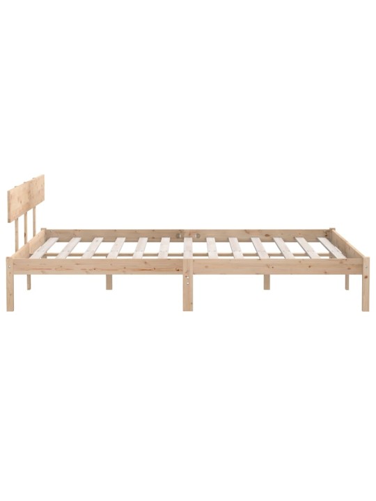 Rám postele bez matrace masivní dřevo 200 x 200 cm