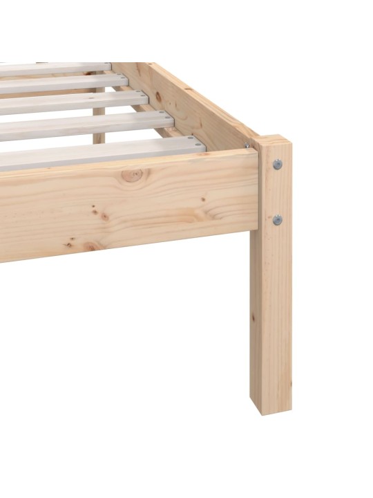 Rám postele bez matrace masivní dřevo 200 x 200 cm