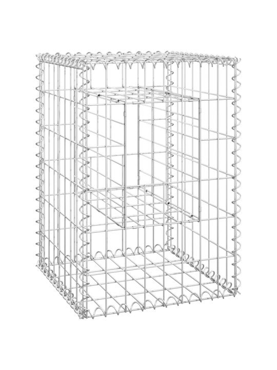 Gabionové sloupky 2 ks 40 x 40 x 60 cm železo