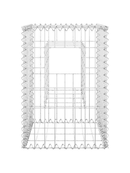 Gabionové sloupky 2 ks 40 x 40 x 60 cm železo