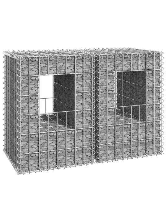 Gabionové sloupky 2 ks 40 x 40 x 60 cm železo