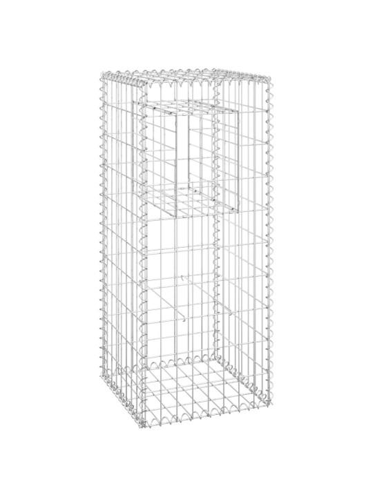 Gabionové sloupky 2 ks 40 x 40 x 100 cm železo