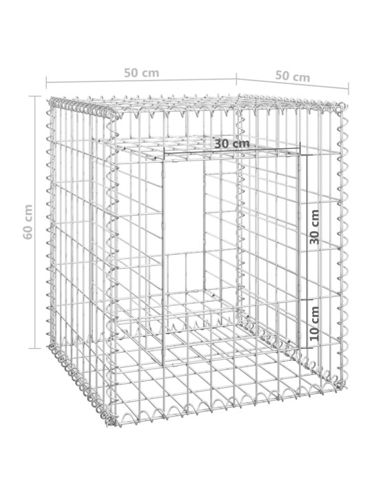 Gabionový sloupek 50 x 50 x 60 cm železo