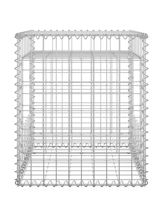 Gabionové sloupky 2 ks 50 x 50 x 60 cm železo