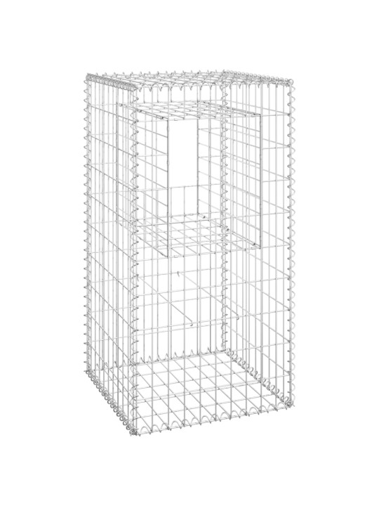 Gabionové sloupky 2 ks 50 x 50 x 100 cm železo