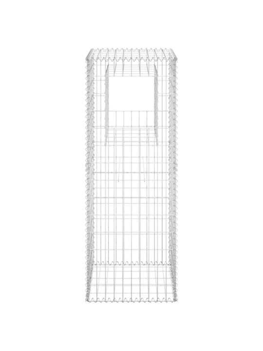 Gabionové sloupky 2 ks 50 x 50 x 140 cm železo