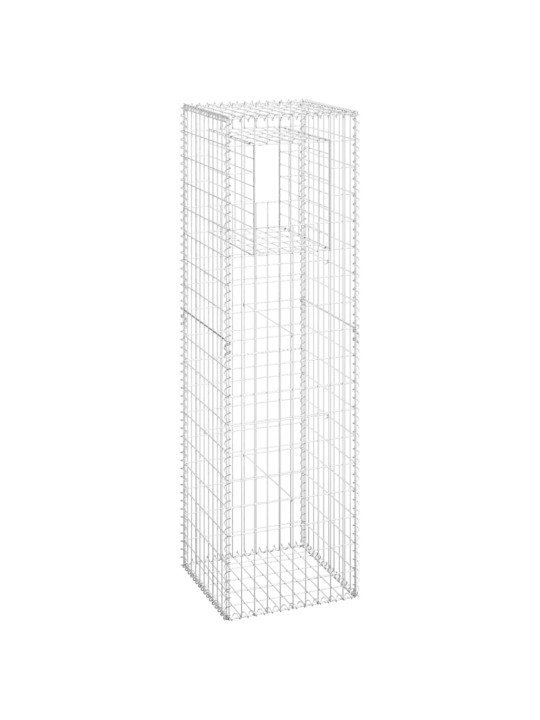 Gabionové sloupky 2 ks 50 x 50 x 180 cm železo