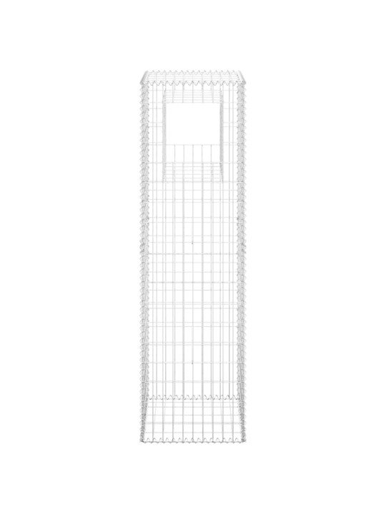 Gabionové sloupky 2 ks 50 x 50 x 180 cm železo