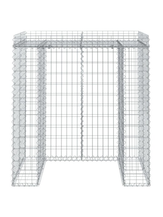 Gabionová stěna na popelnici 110x91x120 cm pozinkované železo