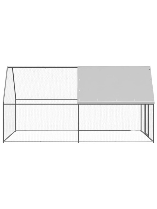 Venkovní klec pro kuřata 2 x 4 x 2 m pozinkovaná ocel