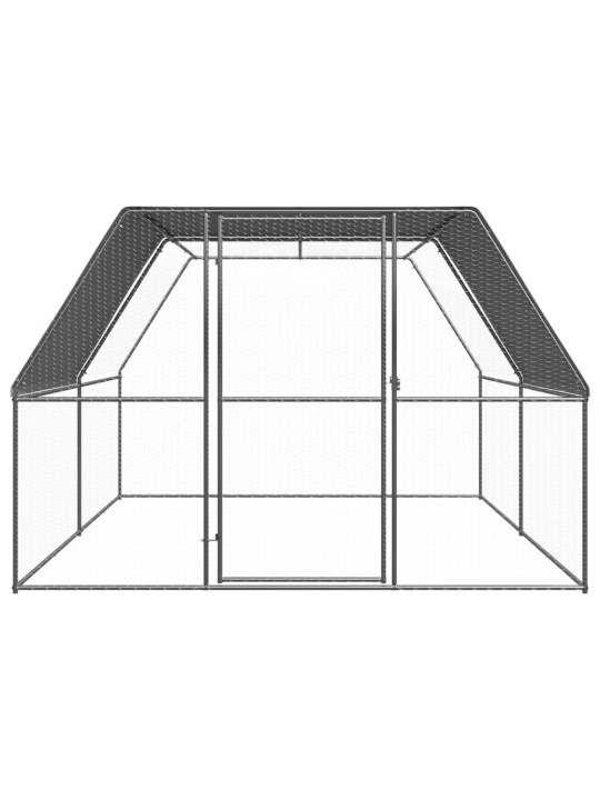 Venkovní klec pro kuřata 3 x 4 x 2 m pozinkovaná ocel