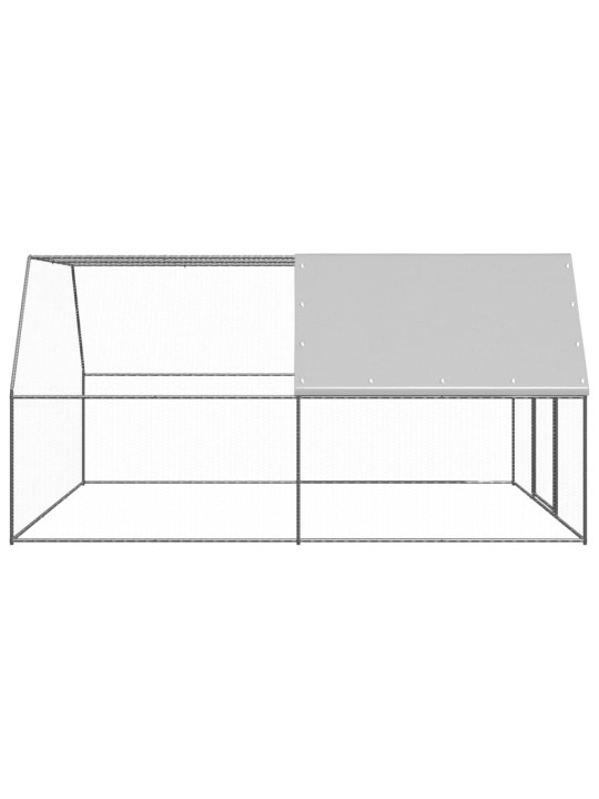 Venkovní klec pro kuřata 3 x 4 x 2 m pozinkovaná ocel