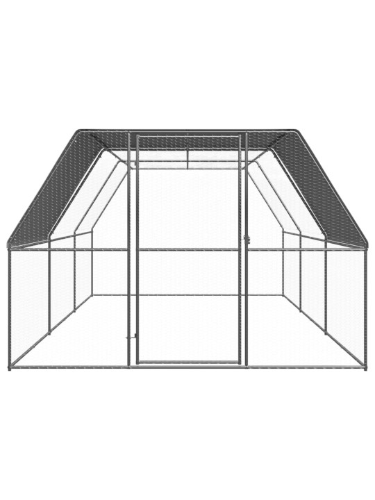 Venkovní klec pro kuřata 3 x 6 x 2 m pozinkovaná ocel