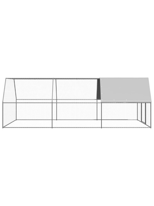 Venkovní klec pro kuřata 3 x 6 x 2 m pozinkovaná ocel