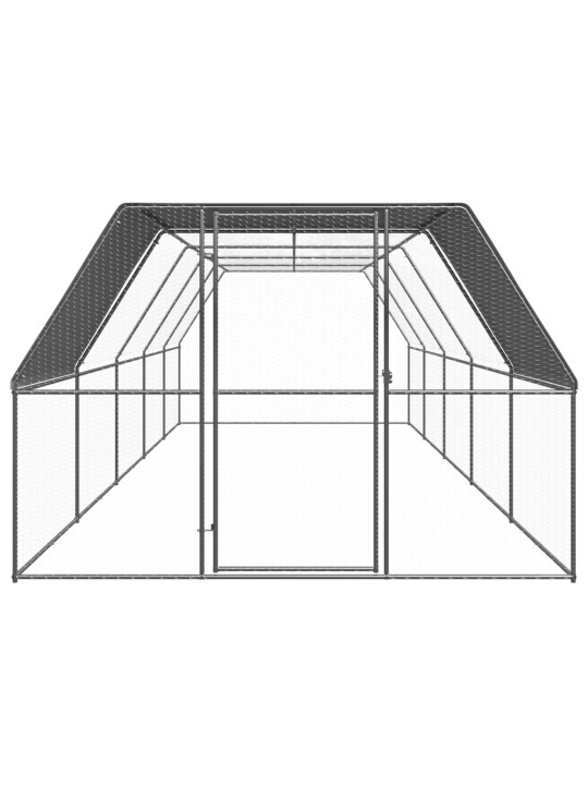 Venkovní klec pro kuřata 3 x 10 x 2 m pozinkovaná ocel