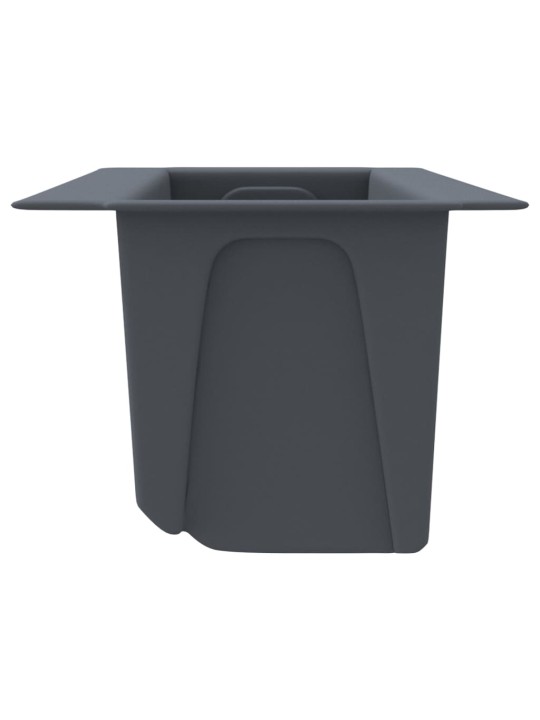 Květinové truhlíky na europalety 12 ks šedé 36x13,5x9,5 cm PP