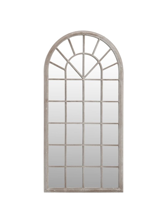 Zahradní zrcadlo pískové 90 x 45 cm železo do exteriéru