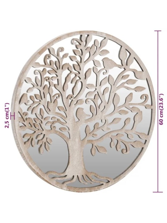 Zahradní zrcadlo pískové 60 x 2,5 cm železo kulaté do exteriéru