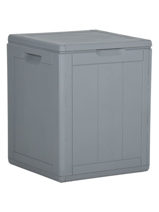 Zahradní úložný box 90 l šedý PP ratan