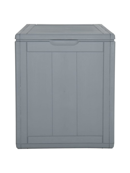 Zahradní úložný box 90 l šedý PP ratan
