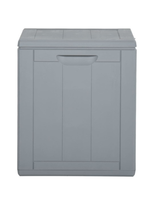 Zahradní úložný box 90 l šedý PP ratan