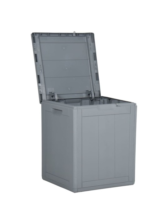 Zahradní úložný box 90 l šedý PP ratan