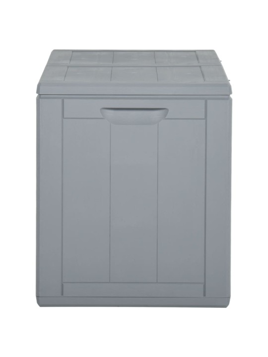 Zahradní úložný box 180 l šedý PP ratan