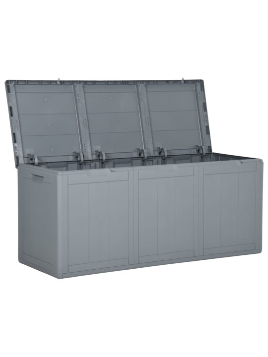 Zahradní úložný box 270 l šedý pp ratan