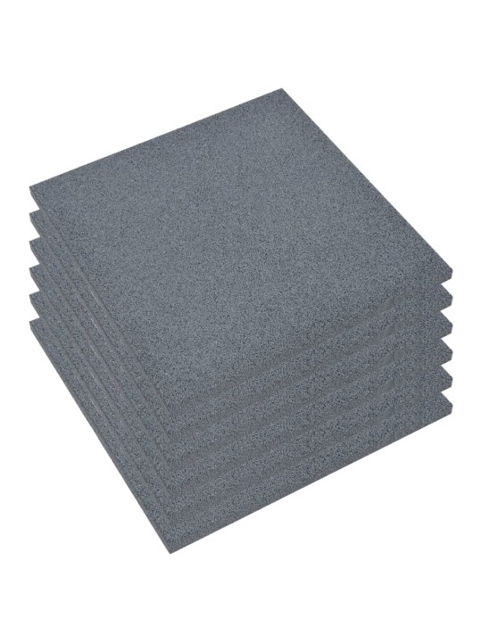 Protipádové dlaždice 6 ks pryžové 50 x 50 x 3 cm šedé