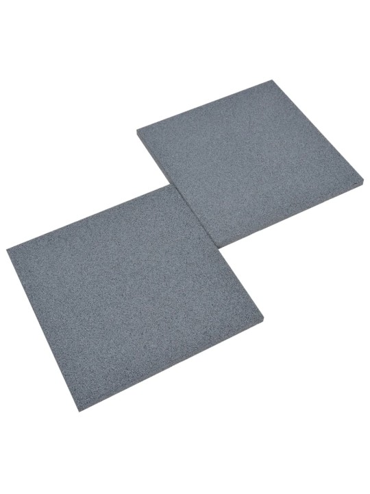 Protipádové dlaždice 6 ks pryžové 50 x 50 x 3 cm šedé