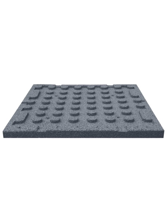 Protipádové dlaždice 6 ks pryžové 50 x 50 x 3 cm šedé