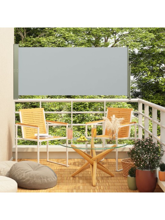 Zatahovací boční markýza 140 x 300 cm šedá
