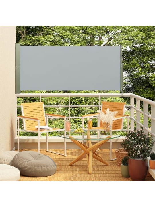 Zatahovací boční markýza 160 x 300 cm šedá