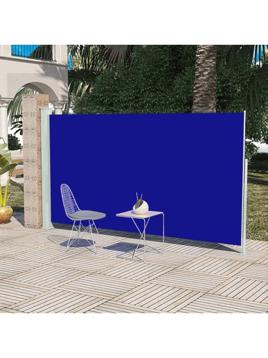 Zatahovací boční markýza 160 x 300 cm modrá